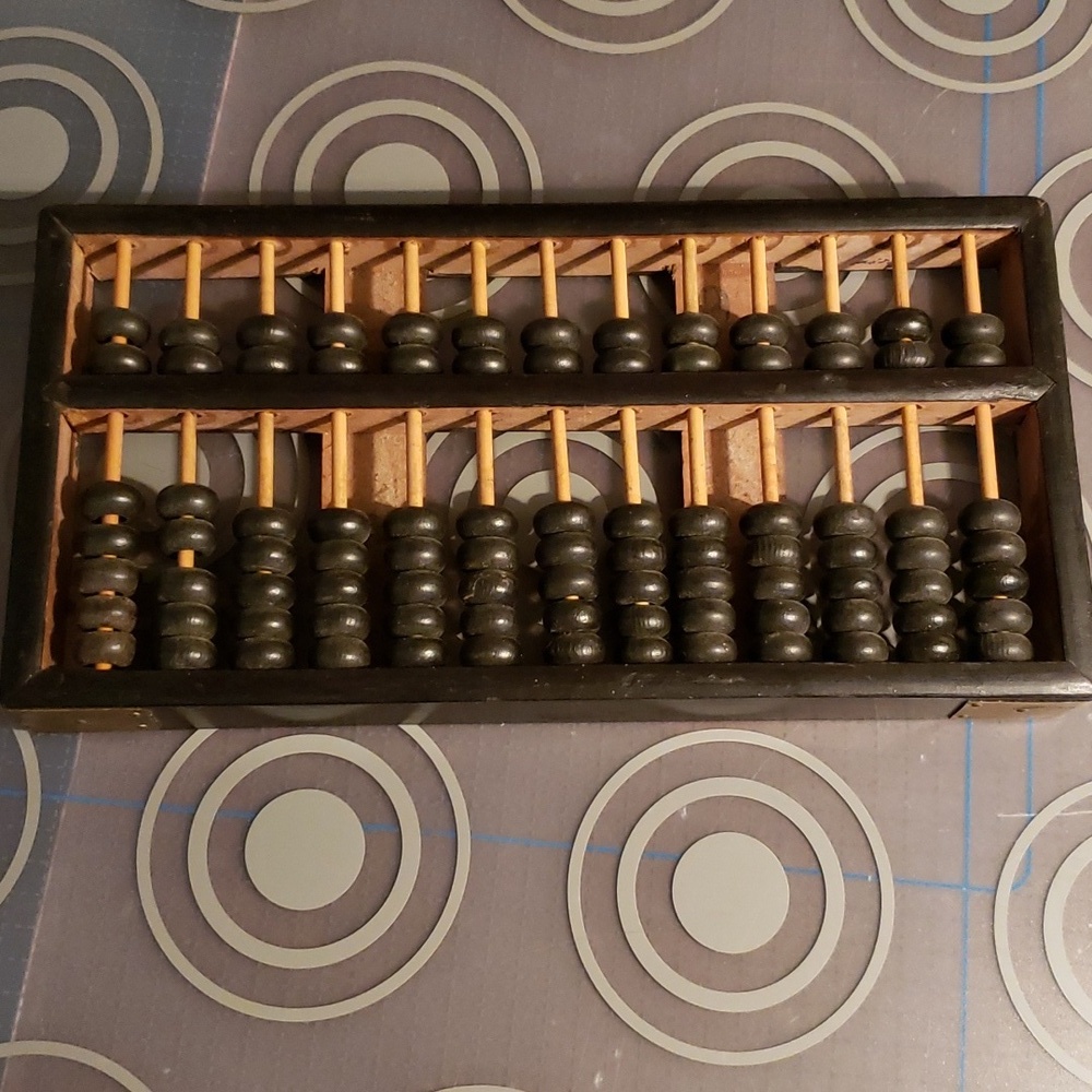 Bead Arithmetic Chinese Abacus 8.5 x 4in